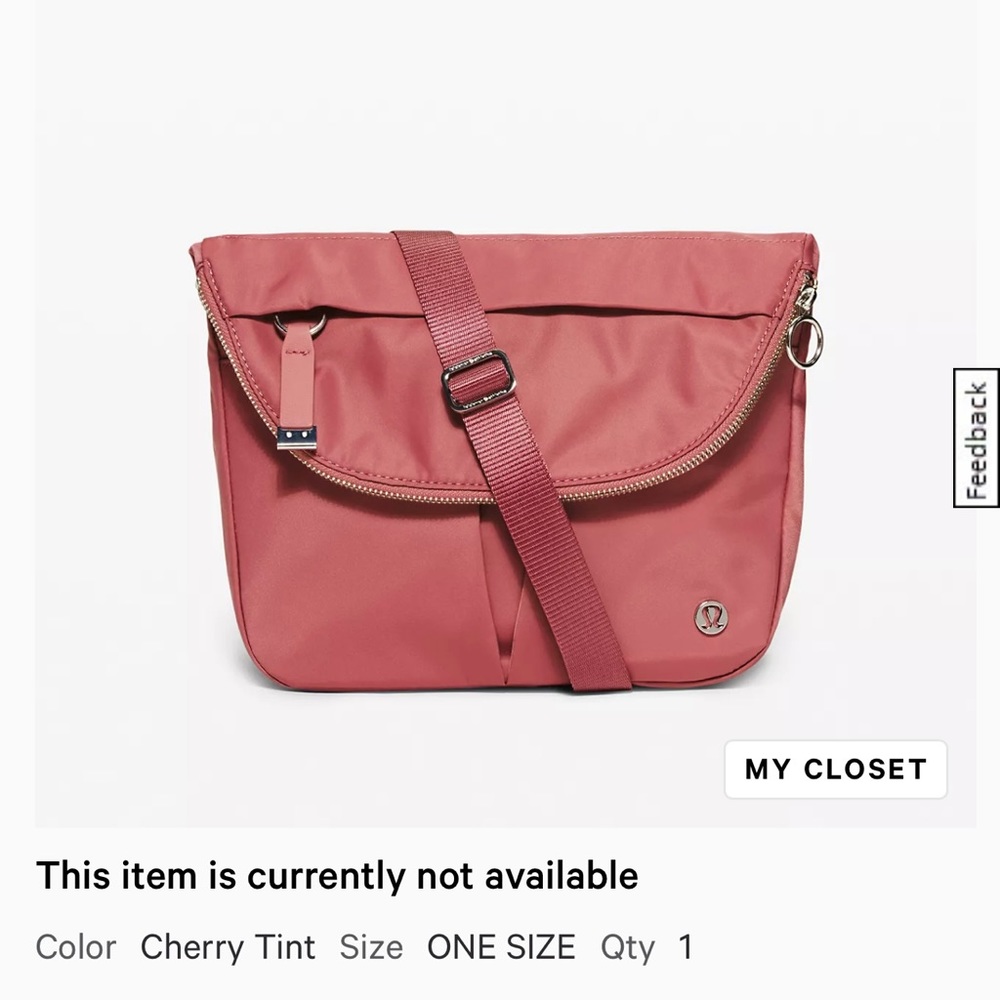 Lululemon Bag! Cherry Tint Color! Like New Condition!